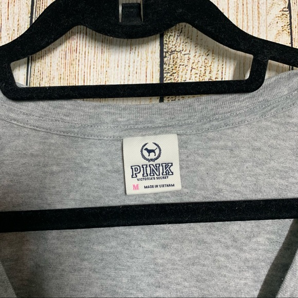 PINK V neck T-Shirt - Picture 2 of 4